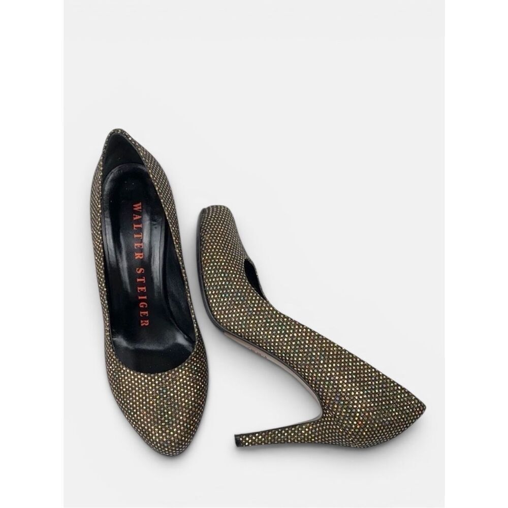 WALTER STEIGER Luxury Italy Sparkly Heels